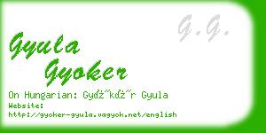 gyula gyoker business card